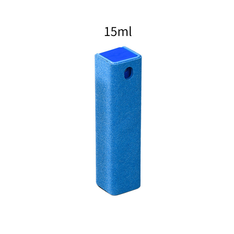 Shopi Vella 2 in 1 phone screen cleaner spray in a compact 15ml blue storage bottle