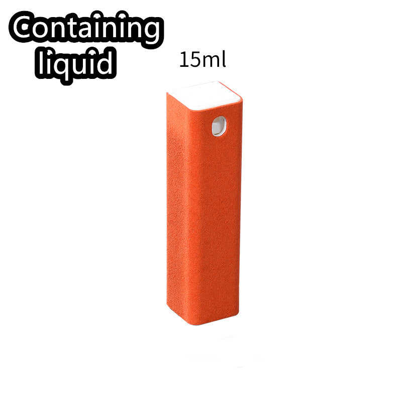 Shopi Vella 2 in 1 phone screen cleaner spray orange bottle with 15ml capacity