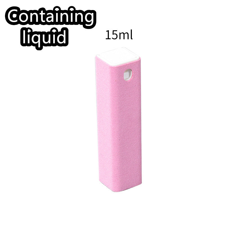 Shopi Vella 2 in 1 phone screen cleaner spray bottle in pink 15ml liquid container