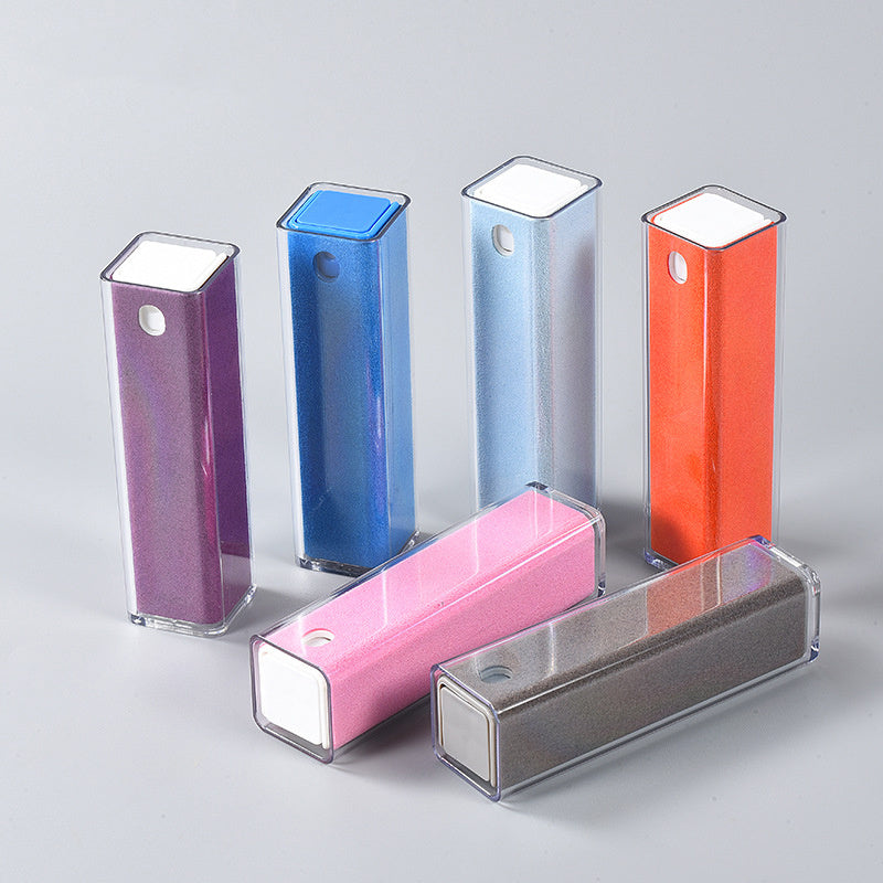 Shopi Vella colorful 2 in 1 phone screen cleaner spray bottles in purple blue pink gray and orange