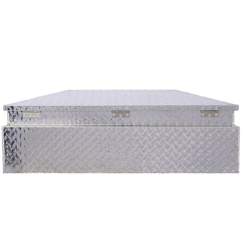 Shopi Vella 39 inch aluminum truck tool box with diamond plate pattern for secure storage