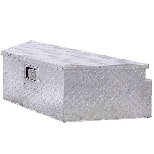 Shopi Vella 39 inch aluminum truck tool box with diamond plate pattern and side handle