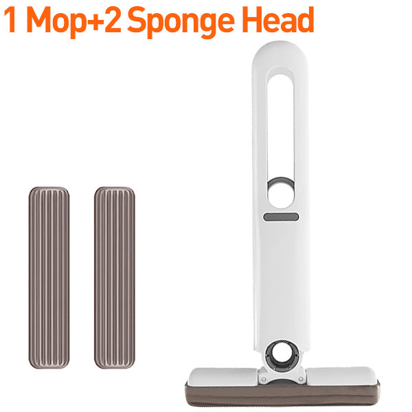 Shopi Vella lazy hand wash-free mop with one mop and two sponge heads for easy home cleaning