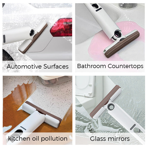 Shopi Vella lazy hand wash-free mop cleaning automotive surfaces bathroom countertops kitchen oil pollution and glass mirrors