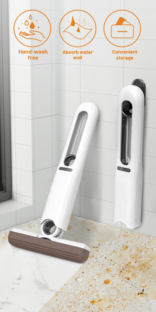 Shopi Vella lazy hand wash-free mop with convenient storage and water absorption features for easy home cleaning