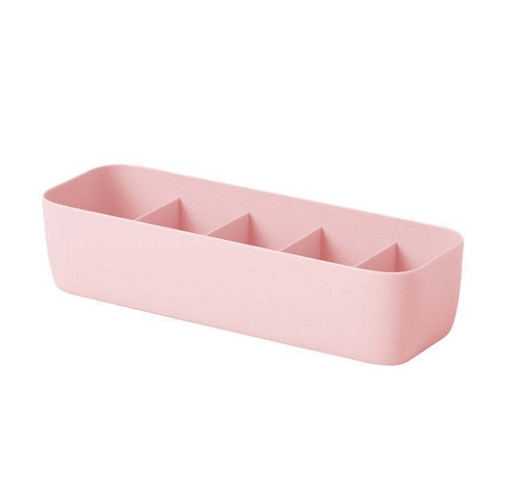Shopi Vella pink underwear drawer organizer with five compartments for neat storage