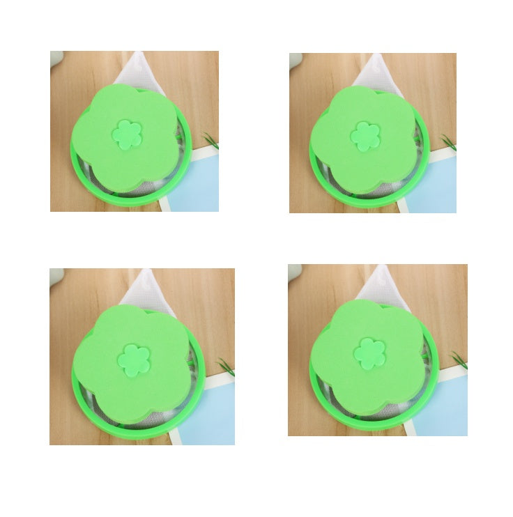 Shopi Vella green washing machine hair catcher for bathroom storage to trap hair and prevent clogs