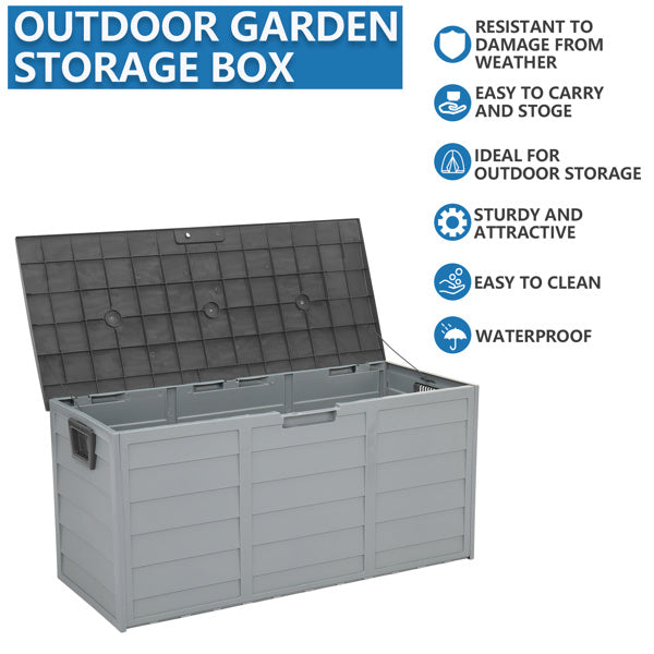 Shopi Vella waterproof patio storage container outdoor garden storage box with sturdy design and weather resistance