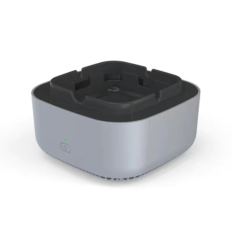 Shopi Vella smoke removal air purifier ashtray with compact gray and black design for clean air