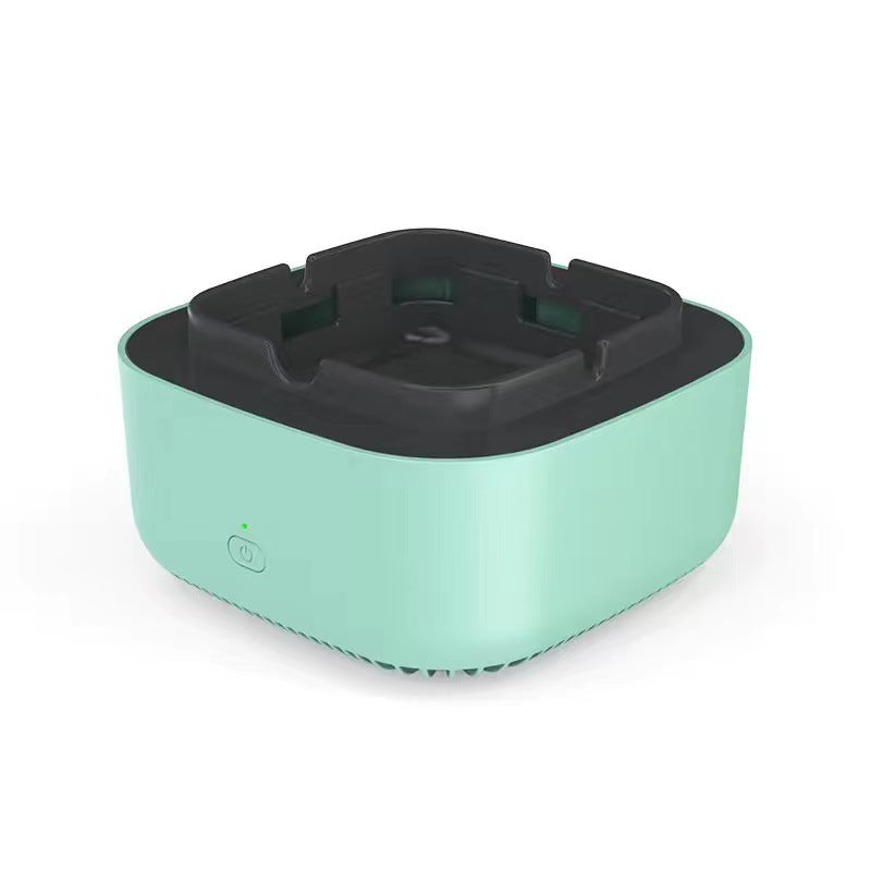Shopi Vella smoke removal air purifier ashtray in mint green and black compact design
