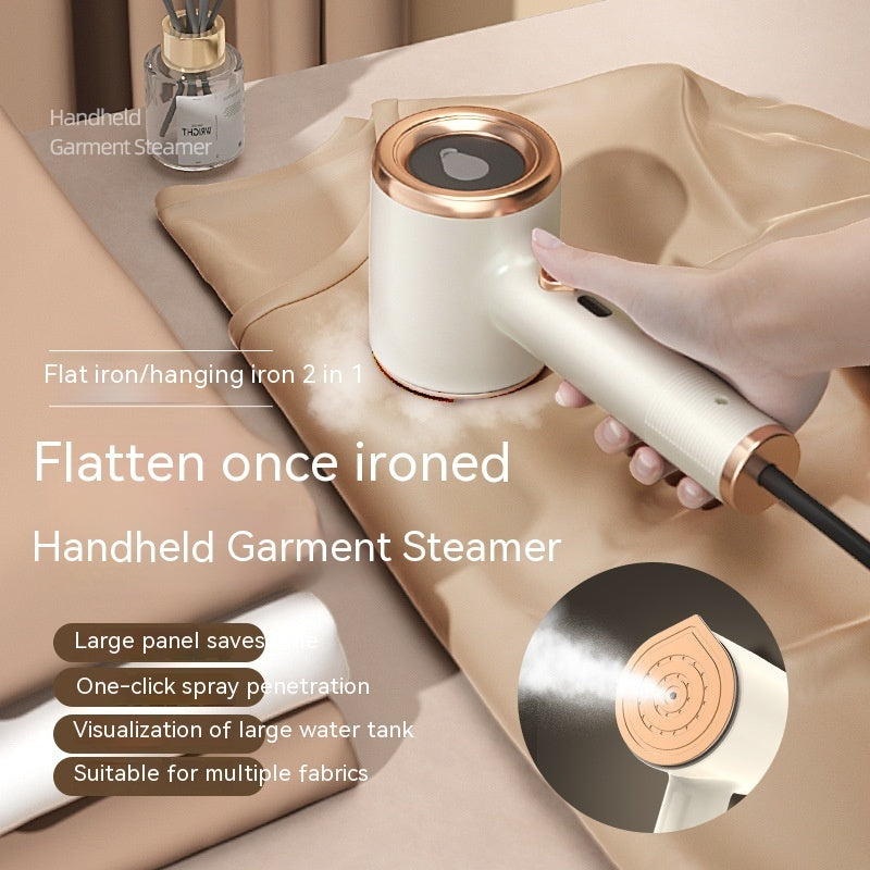 Shopi Vella handheld garment steamer with flat iron 2 in 1 design travel clothes steamer US plug
