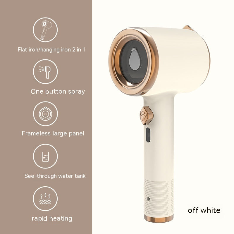 Shopi Vella travel clothes steamer US plug in off white with rapid heating and frameless large panel