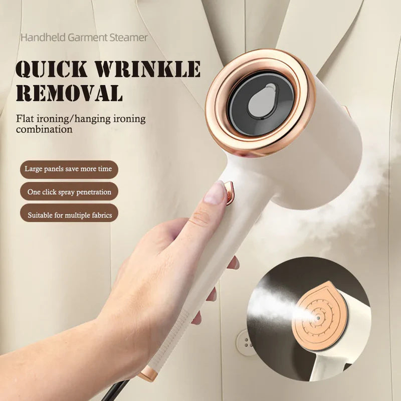 Travel clothes steamer US plug handheld garment steamer with quick wrinkle removal and large panels