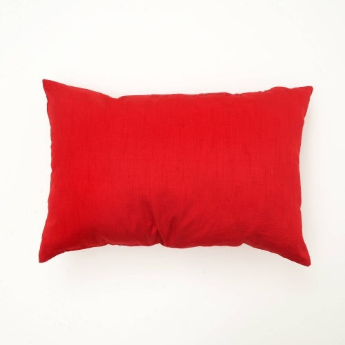 Shopi Vella handmade red Noel pillow case with vibrant red fabric for festive decor