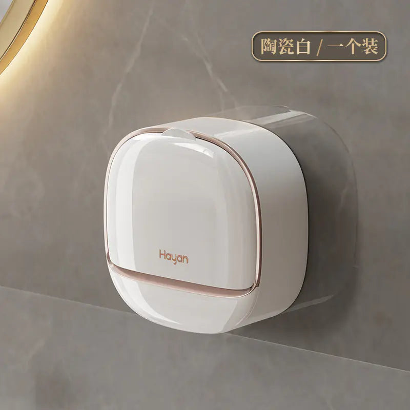 Minimalist white wall mounted soap dish with sleek design and smooth finish for modern bathrooms
