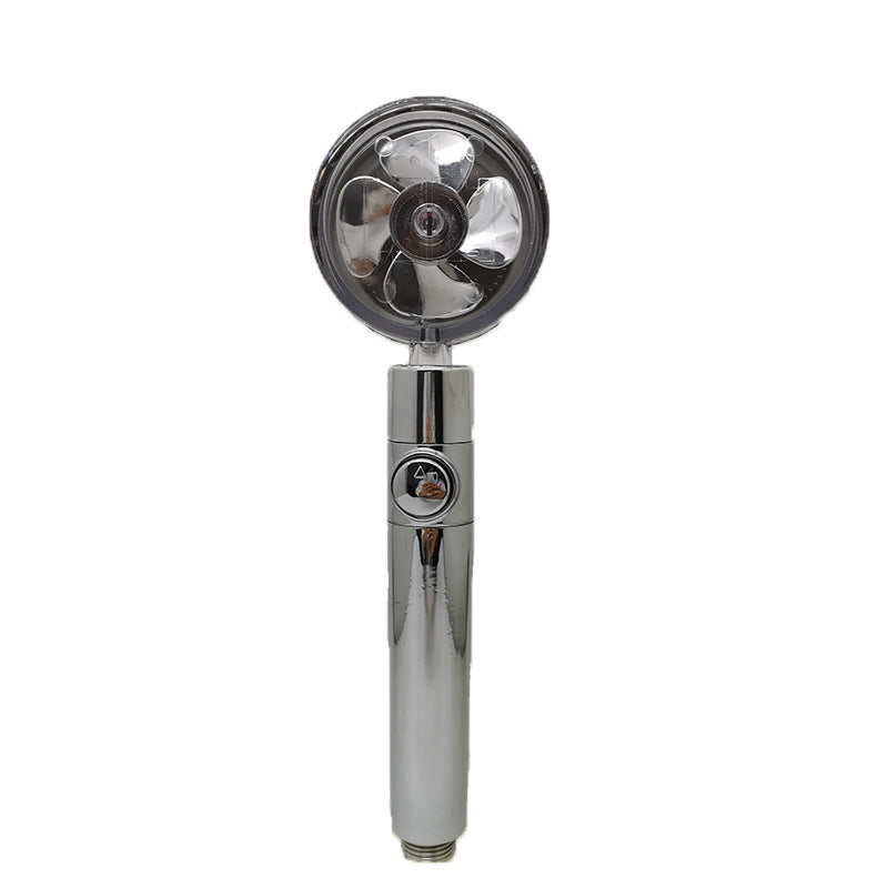 Shopi Vella high pressure shower head with filter in chrome finish for enhanced bathroom storage