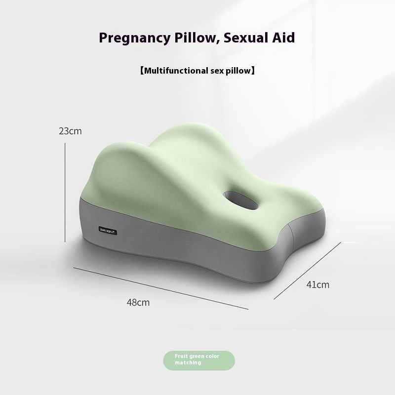 Shopi Vella hip raised sleep cushion pillow case in fruit green for pregnancy and sexual aid support