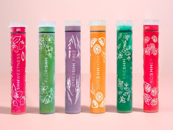 Shopi Vella colorful home fragrance filter refill tubes in various scents for bathroom storage