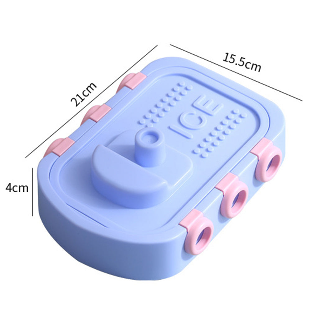 Shopi Vella ice hockey maker for kids blue and pink kitchen storage mold with dimensions