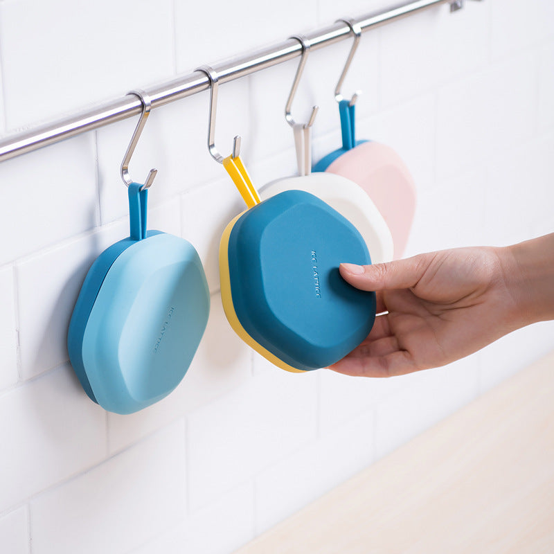 Shopi Vella 3D ice cream maker silicone molds hanging on kitchen rail for home storage
