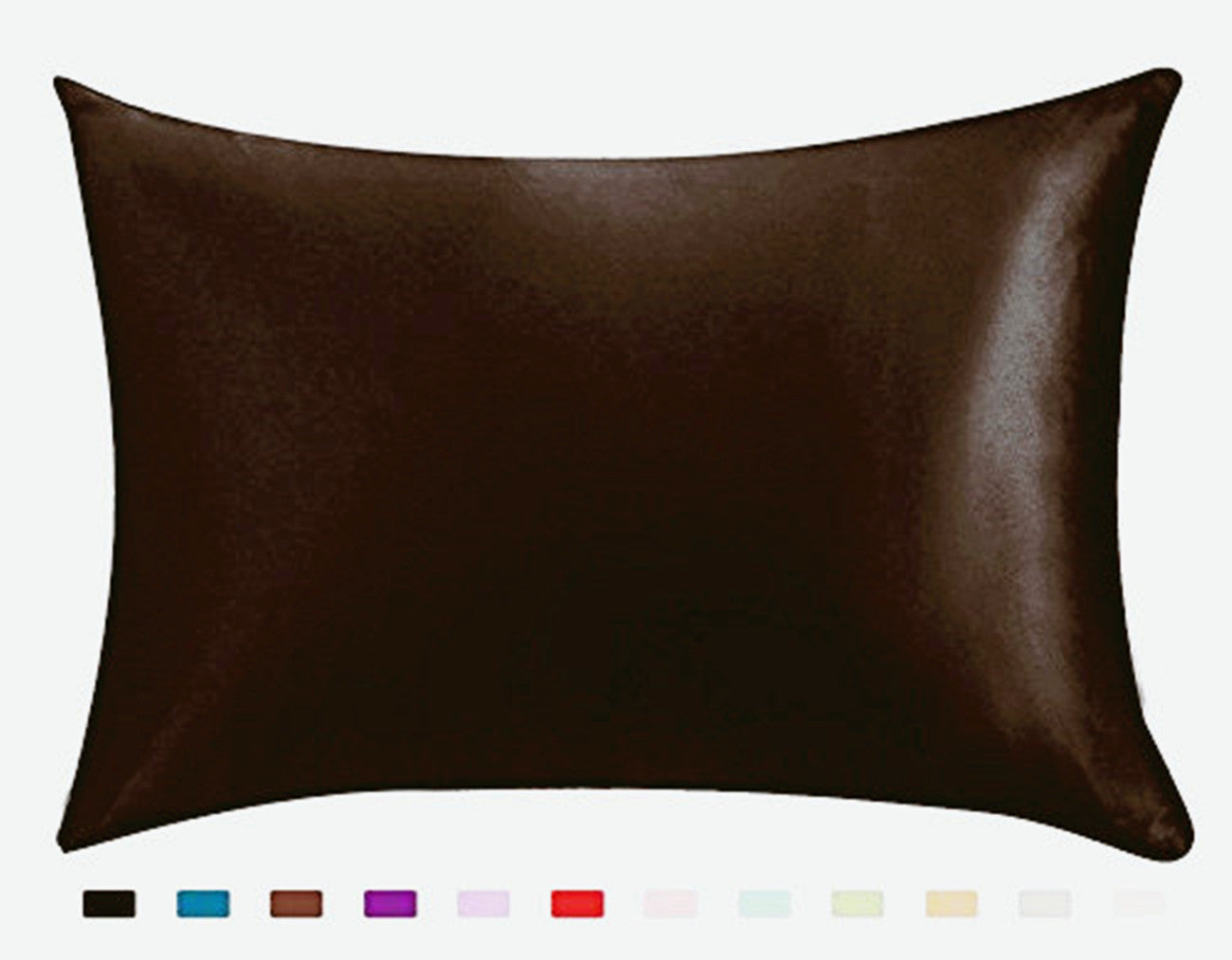 Shopi Vella brown ice silk single pillowcase with smooth texture and multiple color options