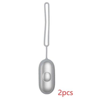 Shopi Vella intelligent sleep therapy device in sleek silver with wrist strap two-pack