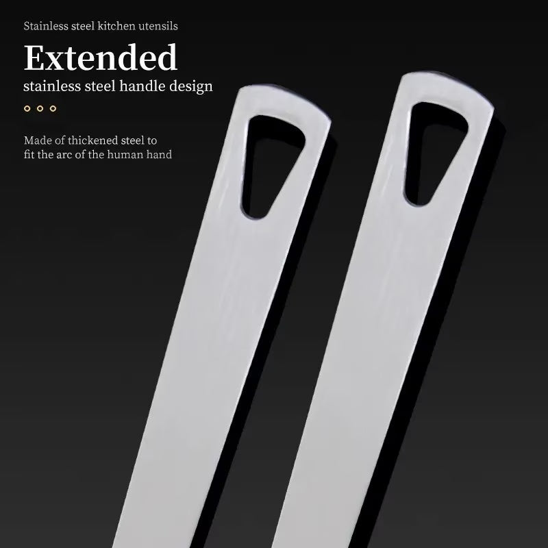 Shopi Vella kitchen utensil gift set stainless steel extended handles with ergonomic design