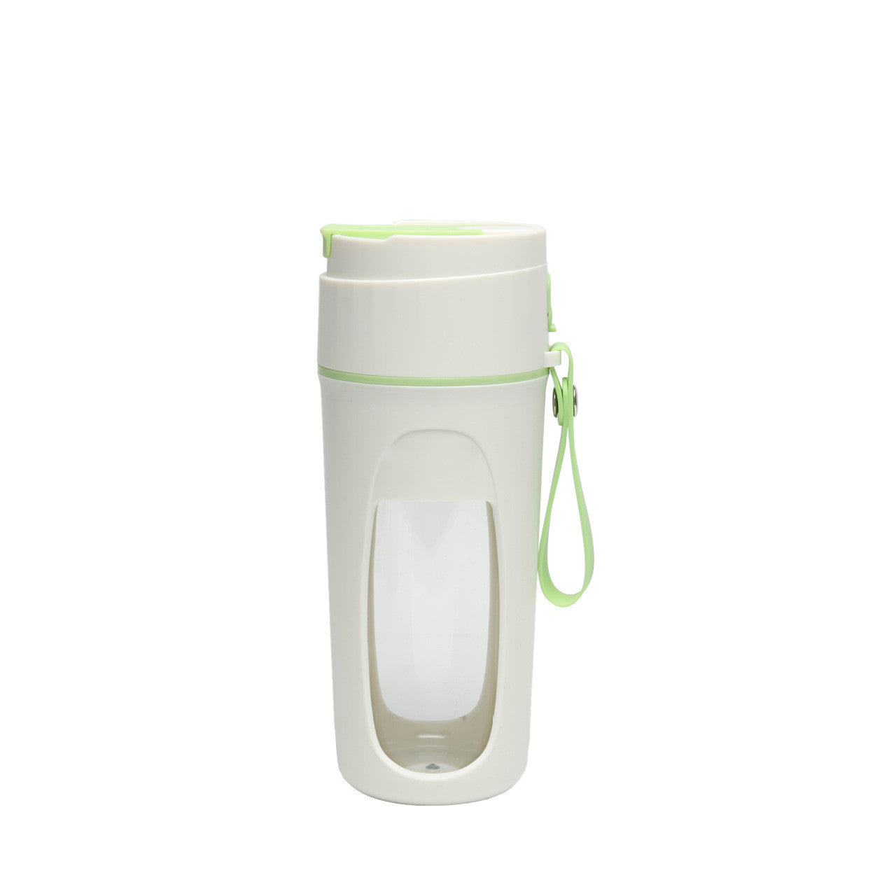 Shopi Vella storage bottle designed as the best portable blender for smoothies with a carrying strap