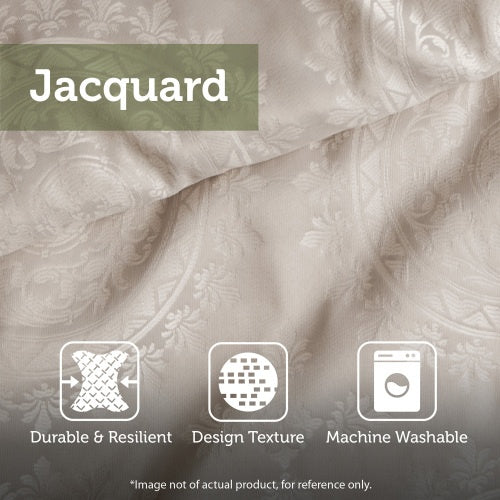 Shopi Vella luxury comforter set for full bed with durable jacquard design texture and machine washable fabric