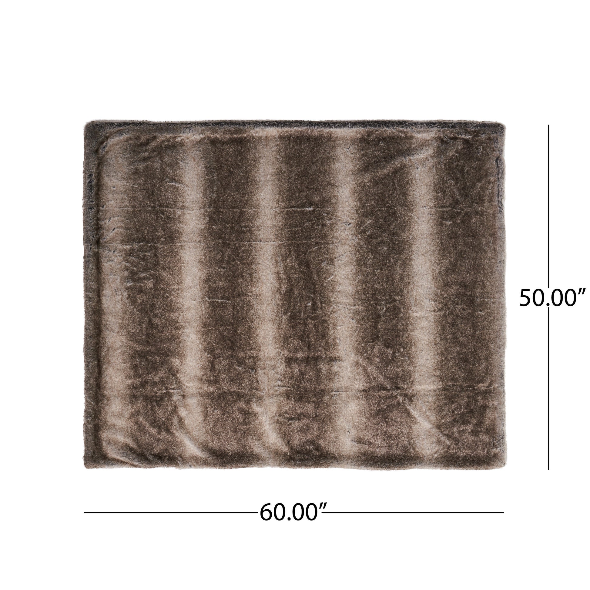 Shopi Vella luxury living room blanket brown soft plush throw measuring 60 by 50 inches