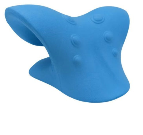 Shopi Vella blue manual neck massager tool with ergonomic design and textured pressure points