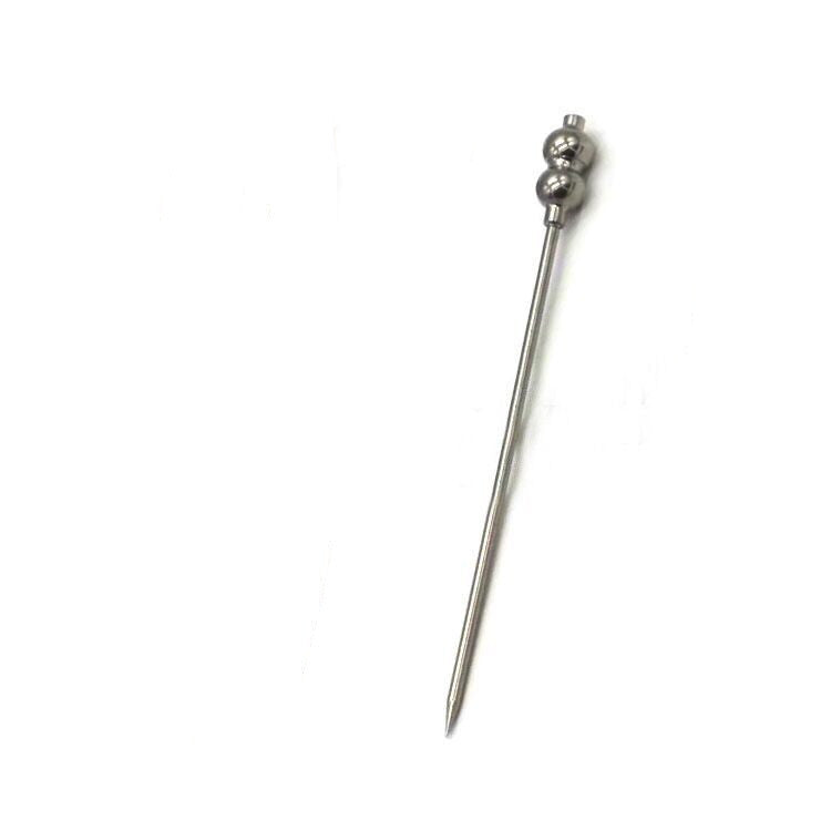 Shopi Vella stainless steel fancy cocktail picks for parties with decorative bead top