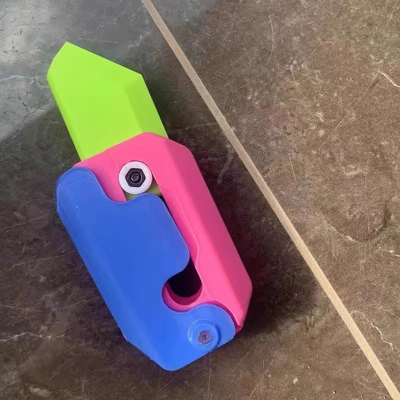 Shopi Vella mini 3D printing toy knife in blue pink and green colors for stationery use
