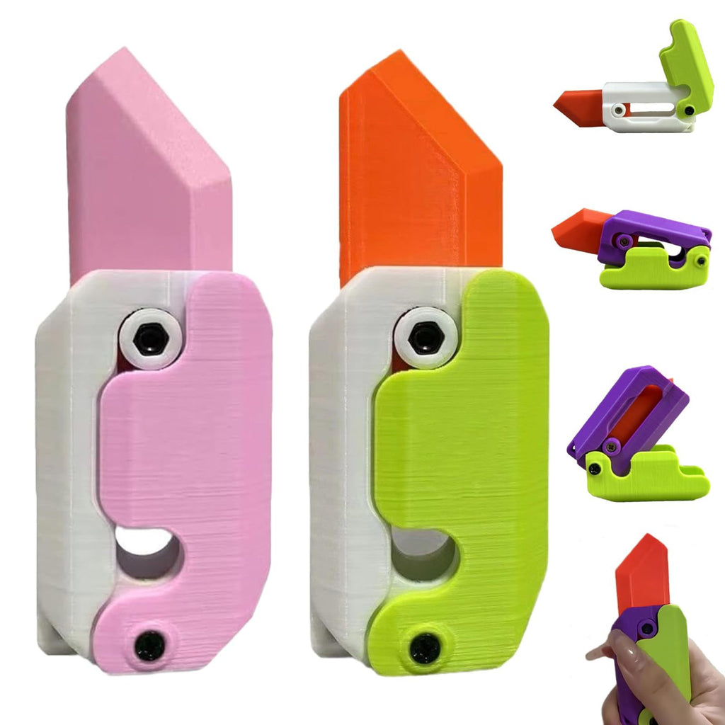 Shopi Vella mini 3D printing toy knife in pink and green designs for stationery use