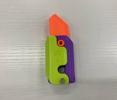 Shopi Vella mini 3D printing toy knife in orange purple and green perfect for stationery collections