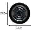 Shopi Vella mini condiment dipping bowls in black measuring 2.87 inches in diameter and height