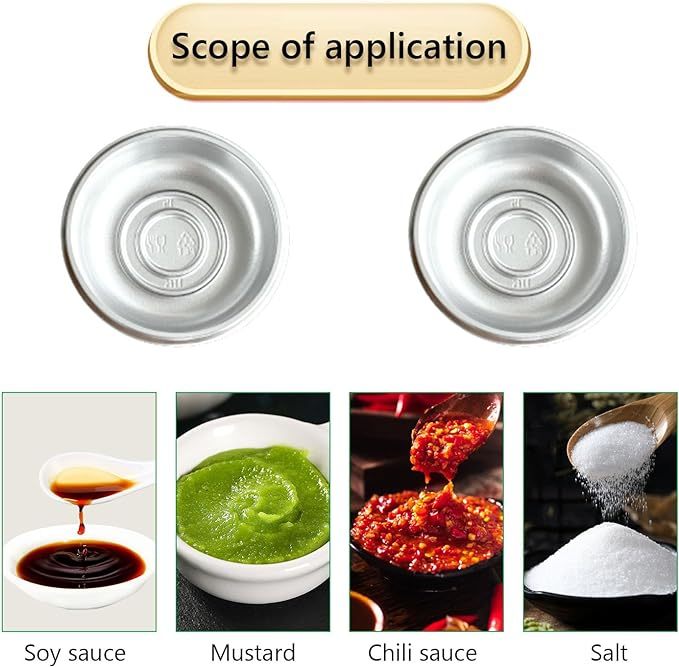 Shopi Vella mini condiment dipping bowls used for soy sauce mustard chili sauce and salt kitchen storage