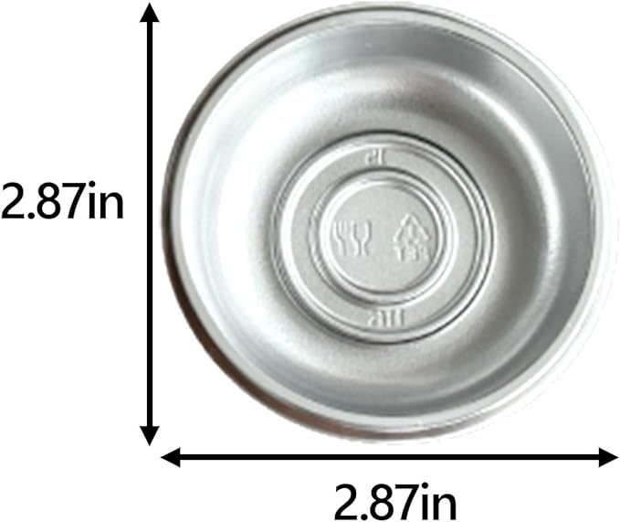 Shopi Vella mini condiment dipping bowls stainless steel round 2.87 inch diameter kitchen storage