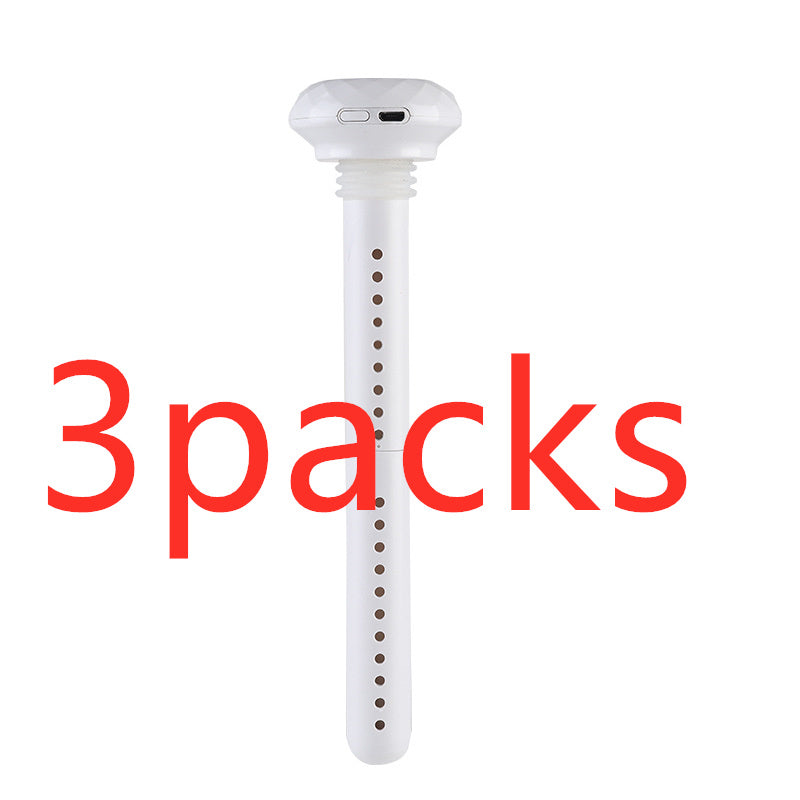 Shopi Vella mini USB humidifier in white with slim design for home storage use, 3 packs