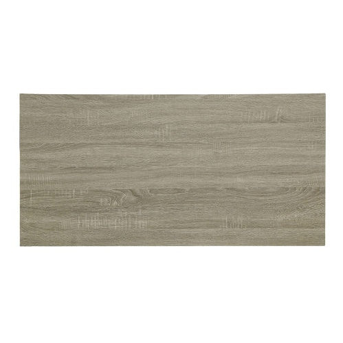 Shopi Vella modern black and gray dining table set with a sleek rectangular gray wood tabletop