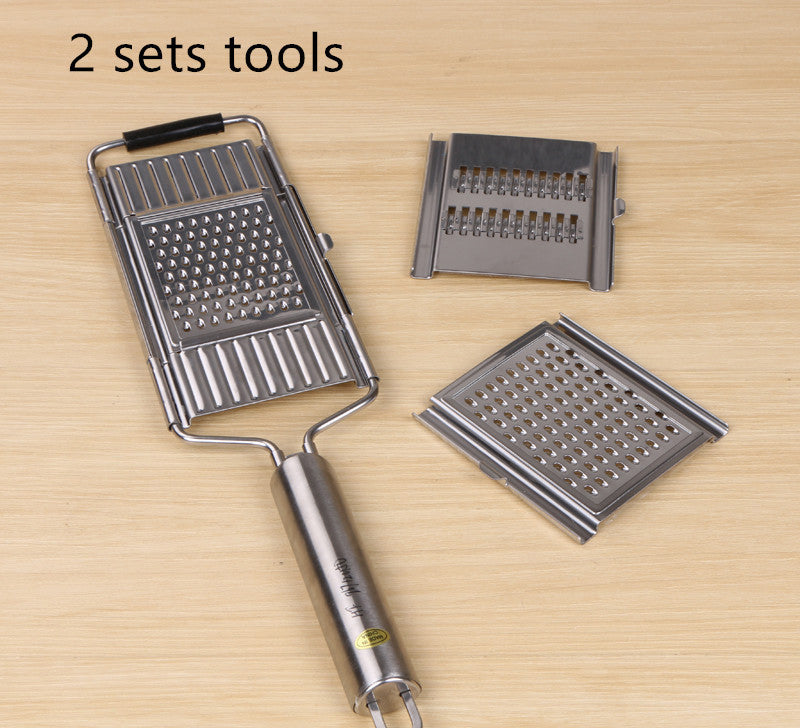 Shopi Vella multi-purpose grater and peeler with two sets of stainless steel grating and peeling blades