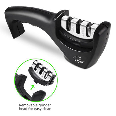 Shopi Vella tungsten steel sharpening stone knife sharpener with removable grinder head and ergonomic handle