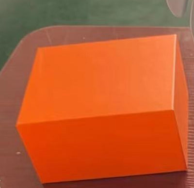 Shopi Vella adjustable angle kitchen sharpener in a compact orange case on a table