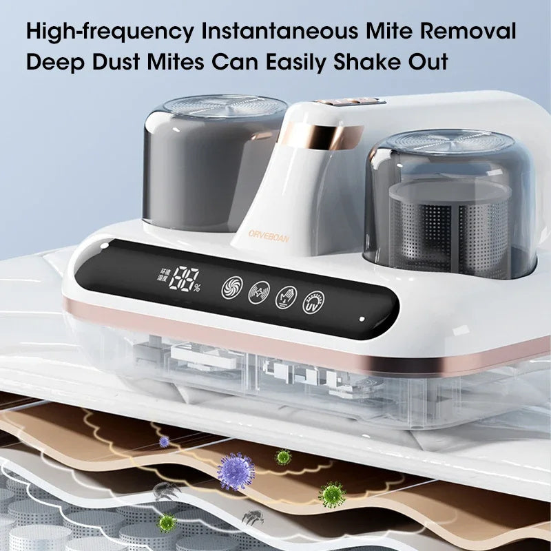 Shopi Vella cordless mattress vacuum cleaner for high-frequency mite removal and deep dust mite cleaning