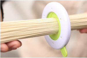 Shopi Vella pasta portion control tool measuring spaghetti for perfect kitchen storage and meal prep