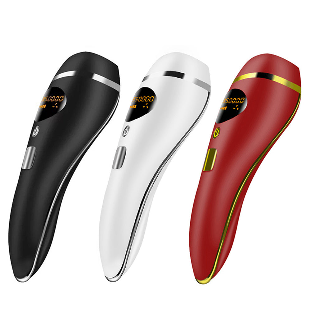 Shopi Vella permanent hair removal equipment in black white and red for home use