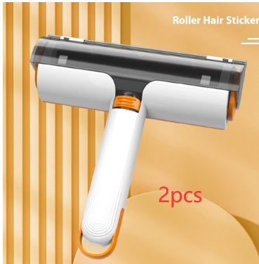 Shopi Vella pet hair removal roller with ergonomic handle and double adhesive rollers for home storage