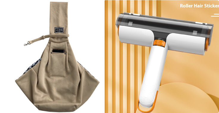 Shopi Vella home storage bag and pet hair removal roller for easy cleaning and convenience