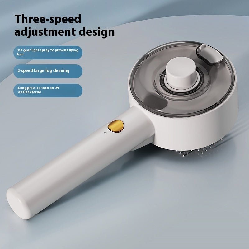 Shopi Vella pet hair remover brush with three-speed adjustment and antibacterial UV feature