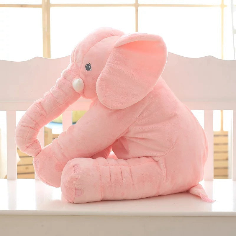 Pink plush elephant soft comfort baby sleep toy made by Shopi Vella perfect for nursery decor